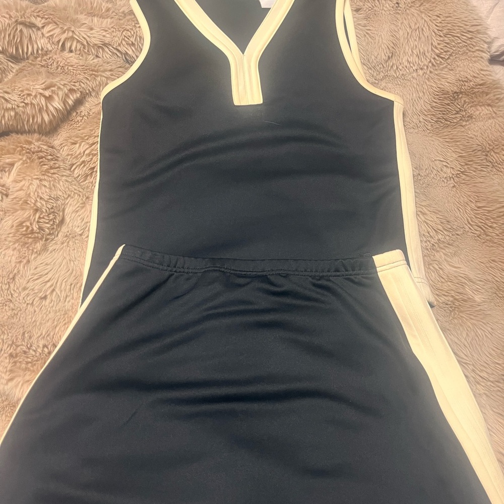 Black and gold tennis set (tank top and skirt )